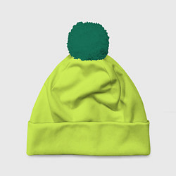 Шапка с помпоном Зеленый неон из фильма Барби, цвет: 3D-зеленый