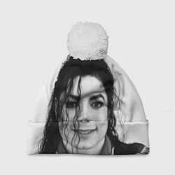 Шапка с помпоном Майкл Джексон Фото, цвет: 3D-белый