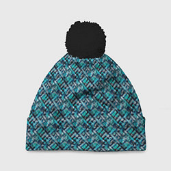 Шапка с помпоном New-York - street city style, цвет: 3D-черный