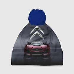 Шапка с помпоном Citroen - Racing team - Motorsport, цвет: 3D-тёмно-синий