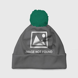 Шапка с помпоном Image not found, цвет: 3D-зеленый