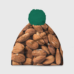 Шапка с помпоном Миндальные орешки, цвет: 3D-зеленый