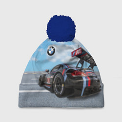 Шапка с помпоном BMW racing team - Motorsport - M Performance, цвет: 3D-тёмно-синий