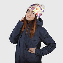 Шапка с помпоном Holiday, цвет: 3D-белый — фото 2