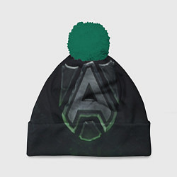 Шапка с помпоном Альянс лого, цвет: 3D-зеленый
