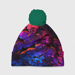 Шапка с помпоном Светящаяся Земля, цвет: 3D-зеленый