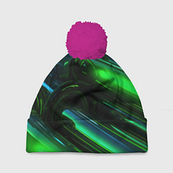Шапка с помпоном Green elemetns, цвет: 3D-малиновый