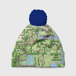 Шапка c помпоном Zelda: карта