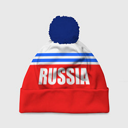 Шапка c помпоном Russia - classic