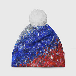 Шапка с помпоном Драгоценные камни России, цвет: 3D-белый