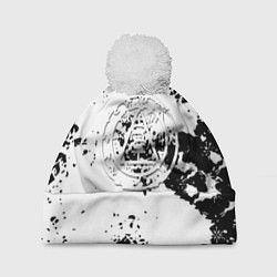 Шапка c помпоном Silent hill logo краски