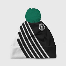 Шапка с помпоном Chelsea football club sport, цвет: 3D-зеленый