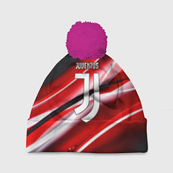 Шапка с помпоном Juventus geometry sport line, цвет: 3D-малиновый