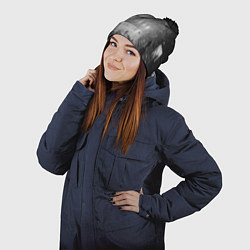 Шапка с помпоном Rave Culture, цвет: 3D-черный — фото 2