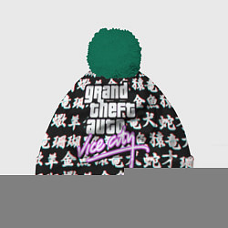 Шапка с помпоном GTA vice city japan, цвет: 3D-зеленый