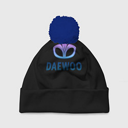 Шапка c помпоном Daewoo logo neon