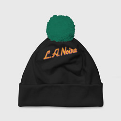Шапка с помпоном L A Noire, цвет: 3D-зеленый