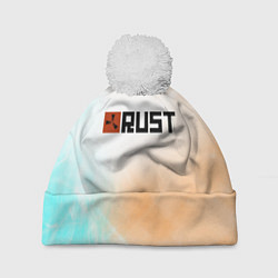 Шапка c помпоном RUST gradient