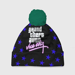 Шапка с помпоном GTA star vice city, цвет: 3D-зеленый