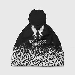 Шапка с помпоном Hollywood Undead band, цвет: 3D-черный