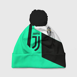 Шапка с помпоном Juventus geometry, цвет: 3D-черный