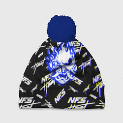 Шапка c помпоном NFS samurai logo