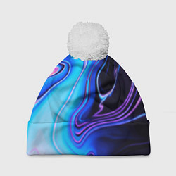 Шапка с помпоном Abrupt neon colors, цвет: 3D-белый