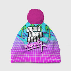 Шапка c помпоном Vice city tropic collection