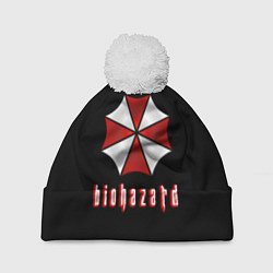 Шапка c помпоном Biohazard logo