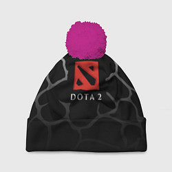 Шапка с помпоном DOTA2 земля, цвет: 3D-малиновый