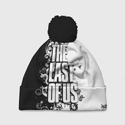 Шапка с помпоном The Last of Us узор чёрно белый, цвет: 3D-черный