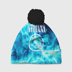 Шапка с помпоном Nirvana electro, цвет: 3D-черный