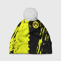 Шапка c помпоном Borussia краски текстура