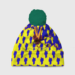 Шапка с помпоном Cyberpunk 2077 human, цвет: 3D-зеленый