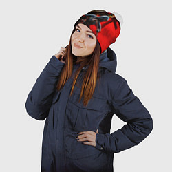 Шапка с помпоном Assassins Creed Тени, цвет: 3D-белый — фото 2