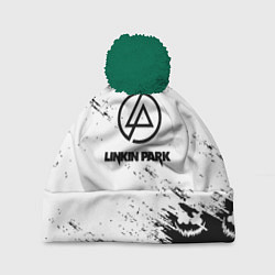 Шапка с помпоном Marshmello x Linkin park, цвет: 3D-зеленый