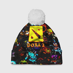 Шапка с помпоном Dota2 персонажи, цвет: 3D-белый