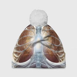 Шапка c помпоном Рентген и скелет