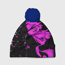 Шапка с помпоном Лазарь: Элейна, цвет: 3D-тёмно-синий
