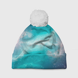 Шапка c помпоном Галактическое сияние небес
