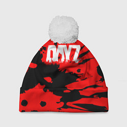 Шапка c помпоном Dayz текстура краски монстр