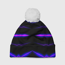 Шапка с помпоном Color multicoloured neon, цвет: 3D-белый