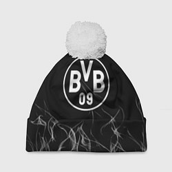 Шапка c помпоном Borussia искры огонь