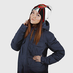 Шапка с помпоном Arsenal umbrella corp, цвет: 3D-белый — фото 2