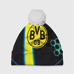 Шапка с помпоном Borussia соты броня, цвет: 3D-белый