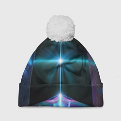 Шапка с помпоном Выход в космос, цвет: 3D-белый