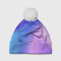 Шапка с помпоном Color multicolored gradient, цвет: 3D-белый