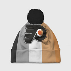 Шапка с помпоном Philadelphia Flyers, цвет: 3D-черный