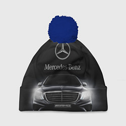 Шапка с помпоном Mercedes, цвет: 3D-тёмно-синий