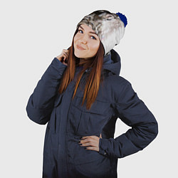 Шапка с помпоном ФСБ Альфа, цвет: 3D-тёмно-синий — фото 2